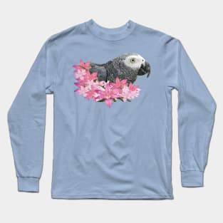 Gray parrot Long Sleeve T-Shirt